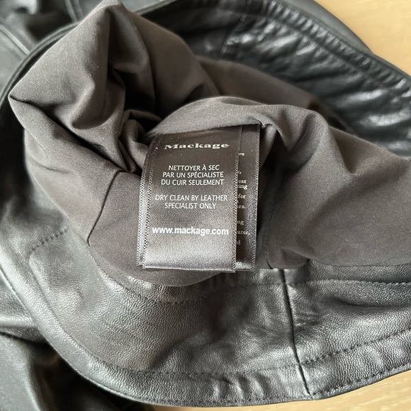 Aritzia Mackage Leather Jacket in Black - Picture 7 of 9